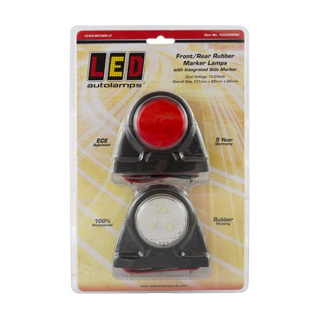 Rubber Marker Lamp – With Side Marker - Twin Pack Rubber Marker Lamp – With Side Marker - Twin Pack
